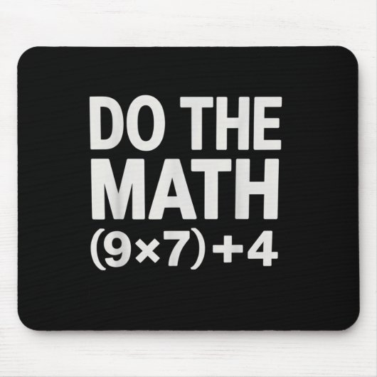 Mach die Mathe 67 Meme Lustig Sechs Sieben Männer Mousepad (Vorne)