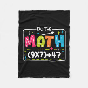 Mach die Mathe 67 Meme Match Lehrer Lustig Fleecedecke