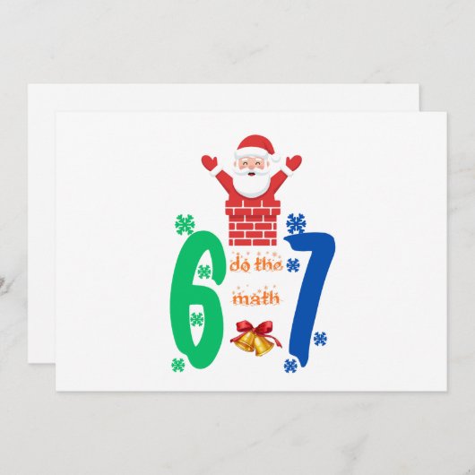 Mach die Mathe 67 Meme Weihnachten (Vorne/Hinten)