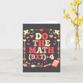 Mach die Mathe-Gleichung Valentinstag Mathe-Lehrer Karte (Gelbe Blume)