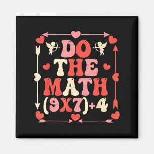Mach die Mathe-Gleichung Valentinstag Mathe-Lehrer Magnet