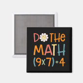 Mach die Rechnung 67 Meme Lustiger Sechs Sieben Ma Magnet (Vorderseite/Rückseite)
