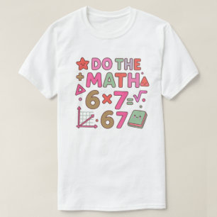 Mach die Rechnung – Trendiges Kawaii-Klassenzimmer T-Shirt
