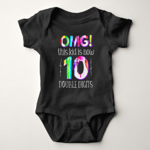 MACH! Dieses Kid ist jetzt 10 zweistellige Paint-T Baby Strampler