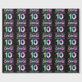 MACH! Dieses Kid ist jetzt 10 zweistellige Paint-T Geschenkpapier (Flach)