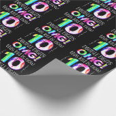 MACH! Dieses Kid ist jetzt 10 zweistellige Paint-T Geschenkpapier (Ecke)