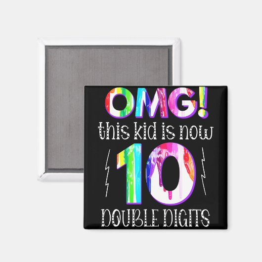 MACH! Dieses Kid ist jetzt 10 zweistellige Paint-T Magnet (Vorderseite/Rückseite)