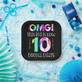 MACH! Dieses Kid ist jetzt 10 zweistellige Paint-T Pappteller (Party)