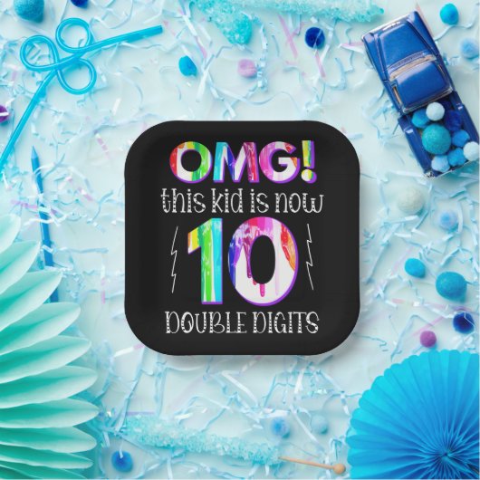 MACH! Dieses Kid ist jetzt 10 zweistellige Paint-T Pappteller (Party)