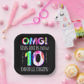 MACH! Dieses Kid ist jetzt 10 zweistellige Paint-T Pappteller (Party)