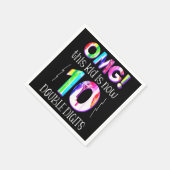 MACH! Dieses Kid ist jetzt 10 zweistellige Paint-T Serviette (Ecke)