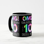 MACH! Dieses Kid ist jetzt 10 zweistellige Paint-T Tasse (Vorderseite Links)