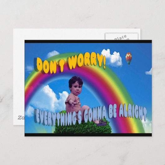 Mach dir keine Sorgen!  Alles wird gut. Postkarte (Vorne/Hinten)