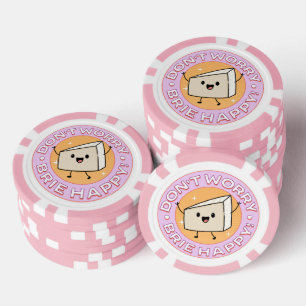 Mach dir keine Sorgen Brie Glücklicher Käse Pokerchips