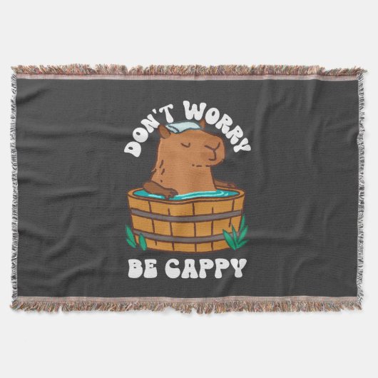 Mach dir keine Sorgen, dass du Cappy bist Decke (Vorderseite)