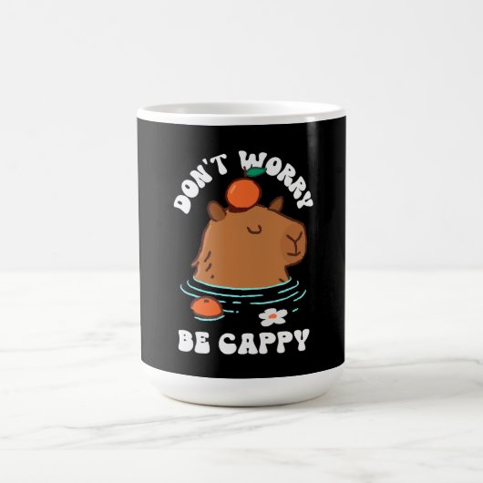 Mach dir keine Sorgen, dass du Cappy bist Kaffeetasse (Mittel)