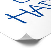 Mach dir keine Sorgen, dass du glücklich bist. Poster (Ecke)