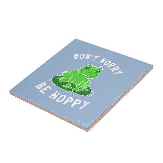 Mach dir keine Sorgen, dass du hoppy bist Fliese (Seite)