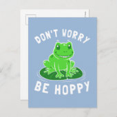 Mach dir keine Sorgen, dass du hoppy bist Postkarte (Vorne/Hinten)