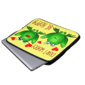 Mach dir keine Sorgen, dass du Niedlich fröhliche  Laptopschutzhülle (Vorne Knopf)