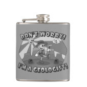 Mach dir keine Sorgen! Ich bin Geologe! Flachmann (Vorderseite)