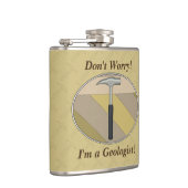 Mach dir keine Sorgen! Ich bin Geologe! Logo Flachmann (Rechts)