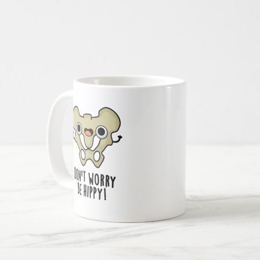 Mach dir keine Sorgen, ob du Hippy Funny Anatomy B Kaffeetasse (Vorderseite Links)