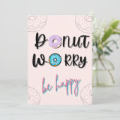 Mach dir keine Sorgen, sei froh, eingeladen zu wer Einladung (Stehend Vorderseite)