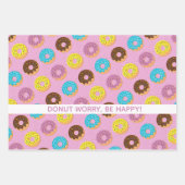 Mach dir keine Sorgen, sei fröhlich bunt lustige W Geschenkpapier Set (Vorderseite 3)