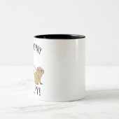 Mach dir keine Sorgen, sei gefangen. Capybara Oran Zweifarbige Tasse (Mittel)