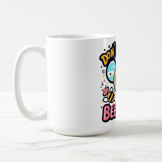 Mach dir keine Sorgen, sei glücklich Kaffeetasse (Links)