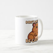 Mach dir keine Sorgen, sei glücklich! Niedlich Cap Kaffeetasse (VorderseiteRechts)