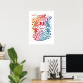 Mach dir keine Sorgen, sei glücklich Poster (Heimbüro)