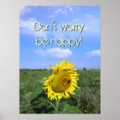 Mach dir keine Sorgen, sei glücklich Poster (Vorne)