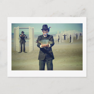 Mach dir keine Sorgen, sei glücklich Postkarte