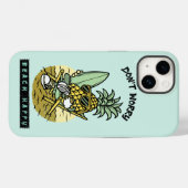 Mach dir keine Sorgen, Strand glücklich – Lustiger Case-Mate iPhone Hülle (Rückseite (Horizontal))