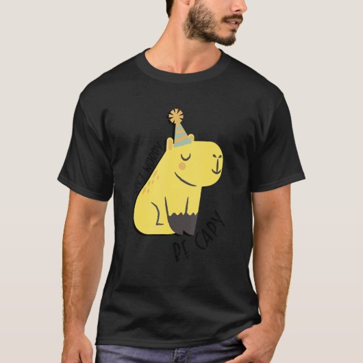 Mach dir keine Sorgen um Capy Happy Capybara Motiv T-Shirt (Vorderseite)