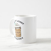 Mach dir keine Sorgen um den Frappey Funny Frappuc Kaffeetasse (Vorderseite Links)