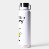 Mach dir keine Sorgen um die glückliche Bienenstoc Trinkflasche (Rückseite)