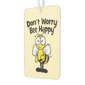 Mach dir keine Sorgen um glückliche Biene | Hummel Autolufterfrischer (Links)