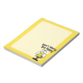 Mach dir keine Sorgen um glückliche Biene | Hummel Notizblock (Rotiert)