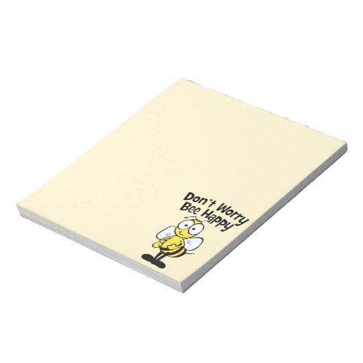 Mach dir keine Sorgen um glückliche Biene | Hummel Notizblock (Rotiert)