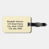 Mach dir keine Sorgen um glückliche Biene| Hummeln Gepäckanhänger (Rückseite horizontal)