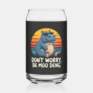 Mach dir keine Sorgen um Moo Deng Baby Pygmy Hippo Dosenglas