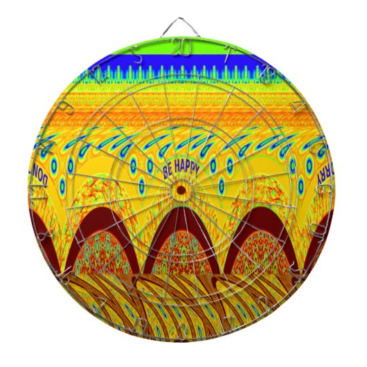 Mach dir keine Sorgen, wenn du glücklich bist beim Dartscheibe (vorne)