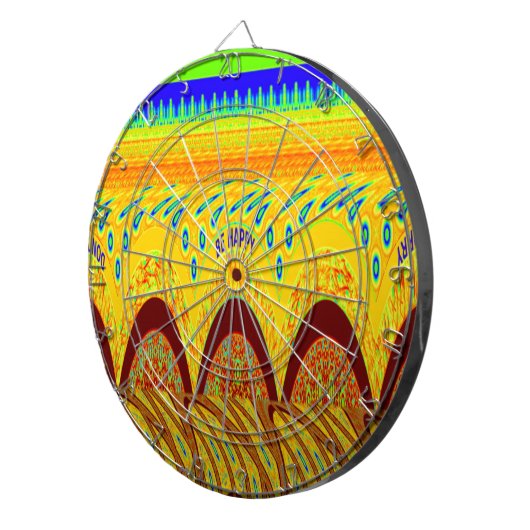 Mach dir keine Sorgen, wenn du glücklich bist beim Dartscheibe (Vorderseite rechts)