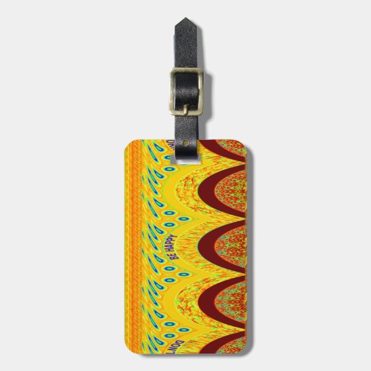 Mach dir keine Sorgen, wenn du glücklich bist beim Gepäckanhänger (Vorderseite vertikal)