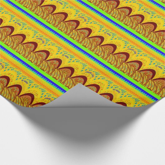 Mach dir keine Sorgen, wenn du glücklich bist beim Geschenkpapier (Ecke)