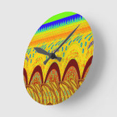 Mach dir keine Sorgen, wenn du glücklich bist beim Runde Wanduhr (Winkel)