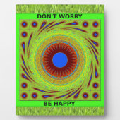 Mach dir keine Sorgen, wenn du glücklich bist. Fotoplatte (Vorderseite)